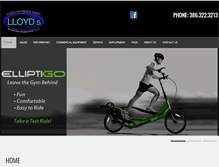 Tablet Screenshot of lloydsfitness.com